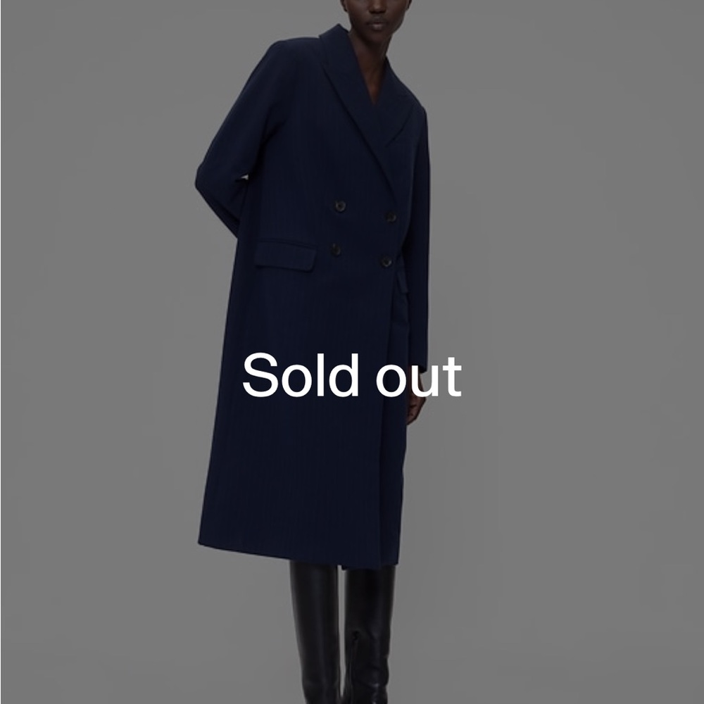 GAP Double-Breasted Navy Trench Coat